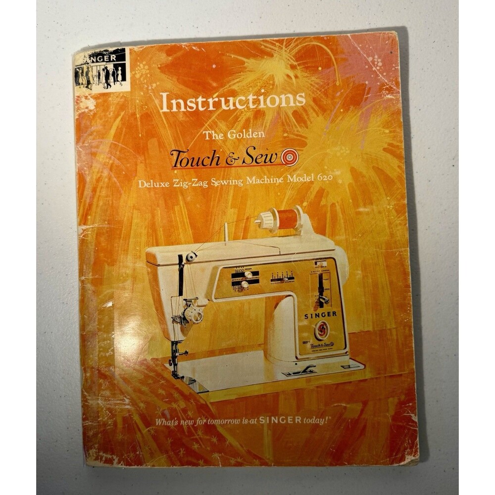 Singer Touch&Sew Deluxe  Zig-Zag Machine Model 620 Instruction Manual 1966